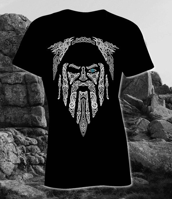Odin Viking God Mask Womens Vest