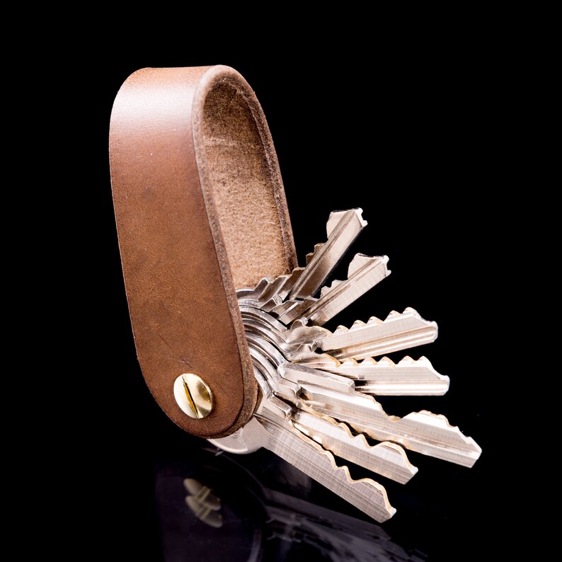 MORLEY Leather Key Organizer Holder KeyChain Keyring Organiser Etsy