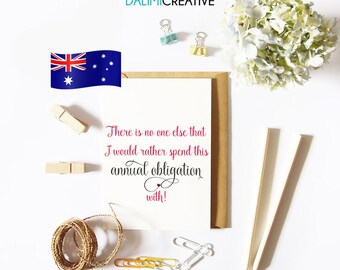 Sarcastic Valentine's Card - Anniversary - Romantic - Just Because - Greeting Card - Funny Valentines Card - Annual Obligation!