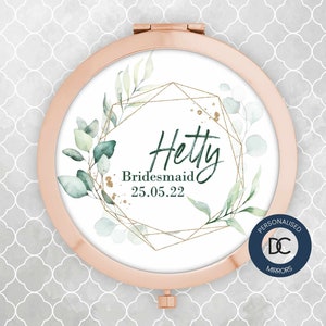 Personalised Compact Mirror - Bridal Party Gifts!
