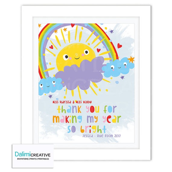 end of preschool teacher gift