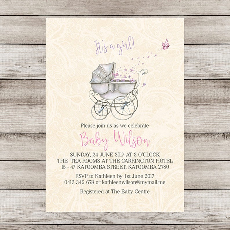 DIY Printable Baby Shower Invitation Boy or Girl Baby Shower Etsy