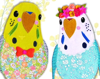 Budgie Buddies PDF Pattern