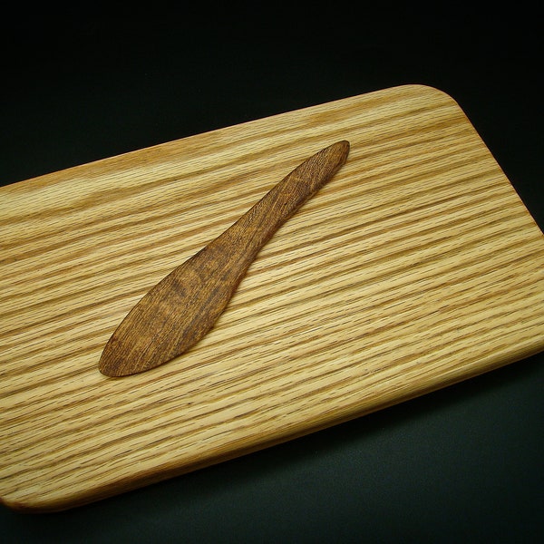 Swedish butter knife with a Texas Twist. Handcrafted of beautiful Texas mesquite.