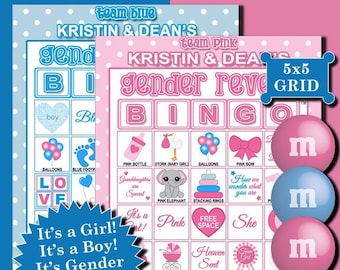 Gender Reveal Bingo is a fun, exciting gender reveal game to play with your family and friends. Everyone will be surprised!