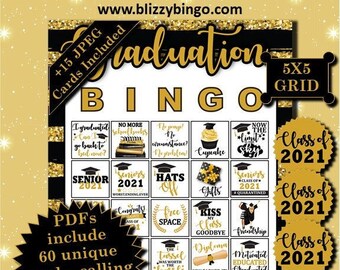 Graduation Bingo Etsy