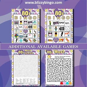 I Love the 80s Word Search Printable Pdfs - Etsy