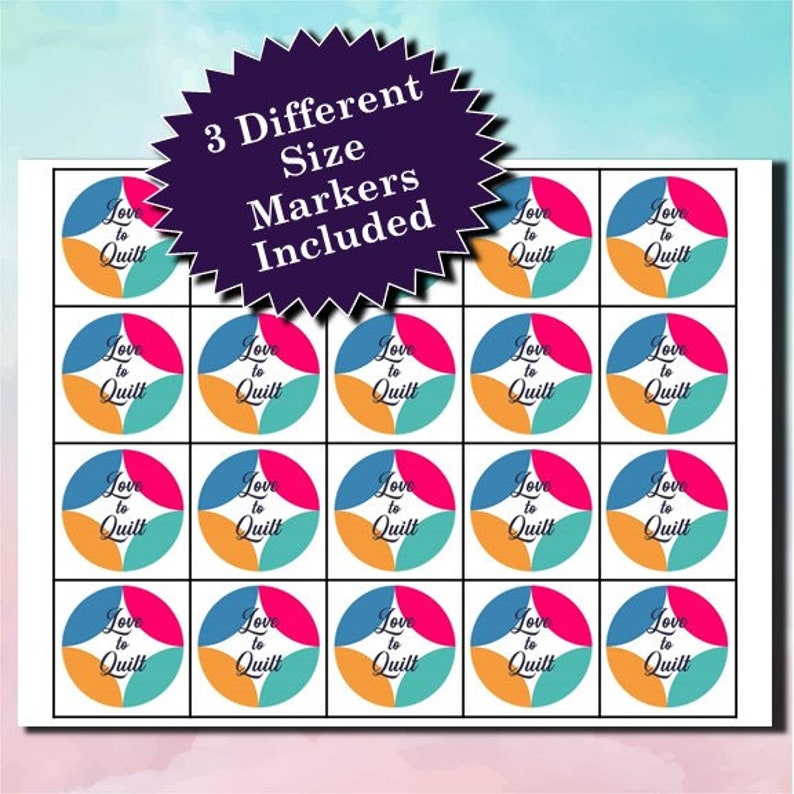 30 Quilting 5x5 Bingo Cards Instant Download PDFs for Easy Printing Calling Cards and Markers Included image 4