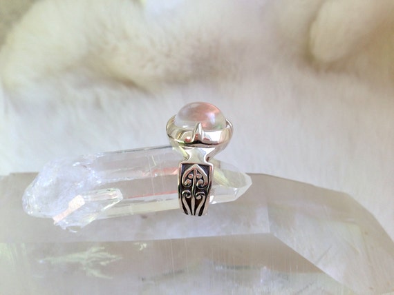 VikasTreasures - Gotland Jewelry Ring, Rock Crystal Ring, Cabochon Ring ...