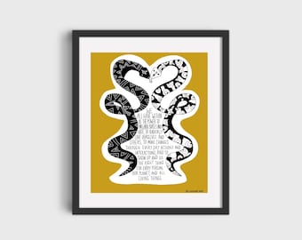 Snakes 8x10 print
