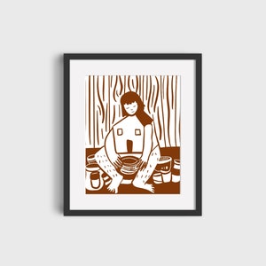 Pottery girl 8x10
