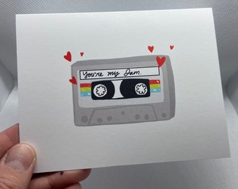You’re my jam blank notecard.
