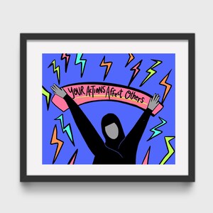 Your actions 8x10 print