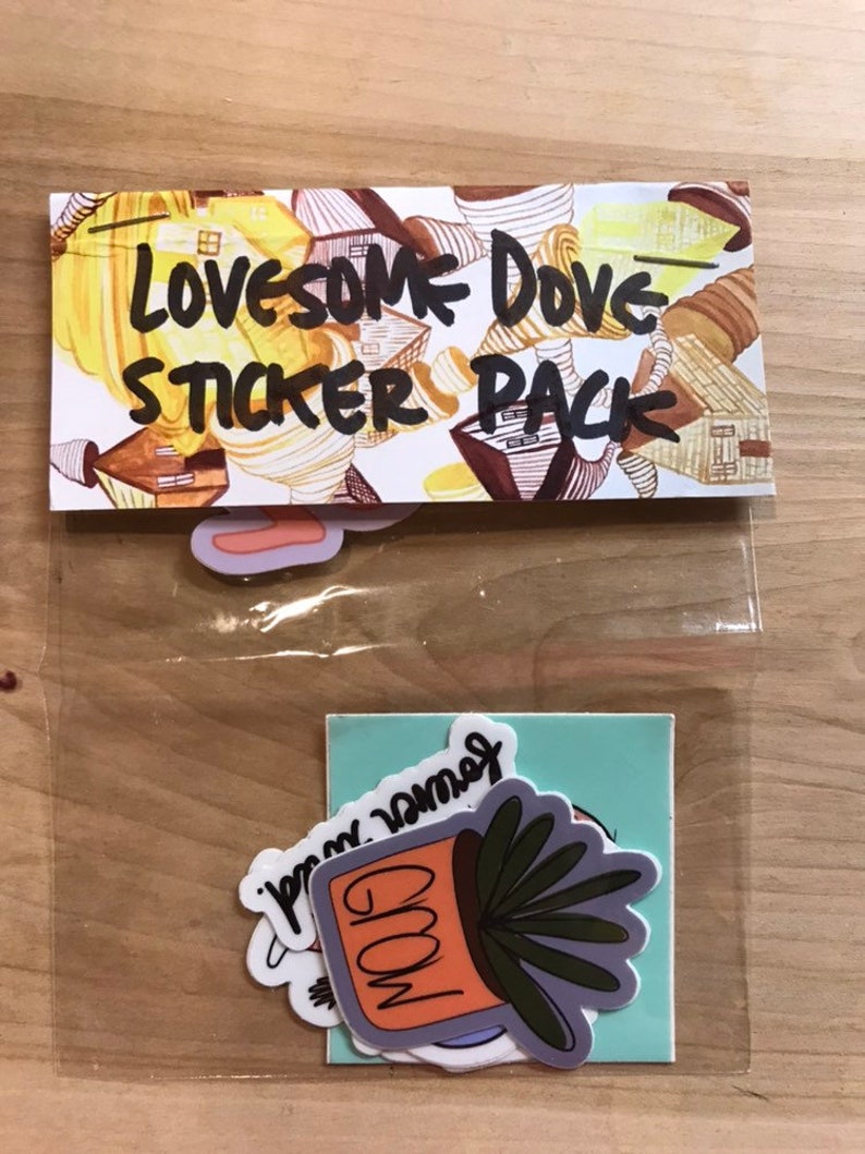 Lovesome Dove sticker grab bag variety pack image 4