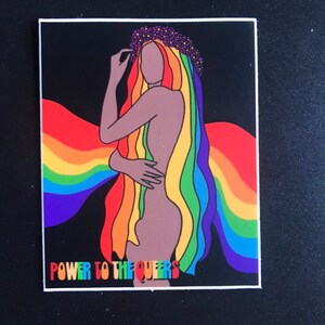 Power to the queers sticker