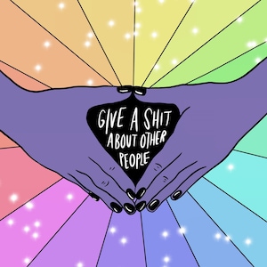 Give a shit art print