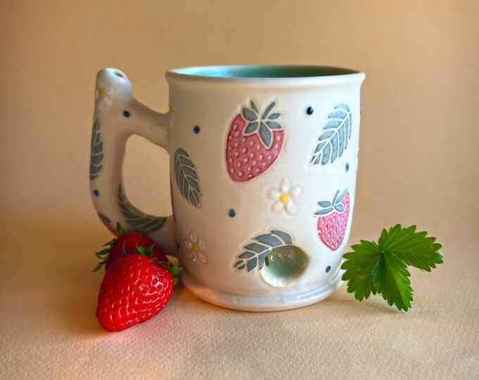 Featured listing image: Sweet Strawberries Nug Mug