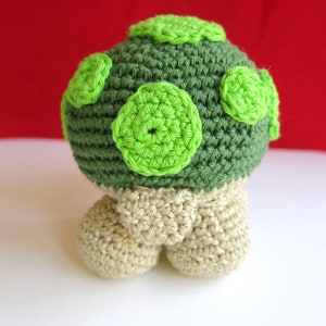 Green Turtle Toy, Crochet animal gift, Amigurumi zoo doll, gift for kids image 5