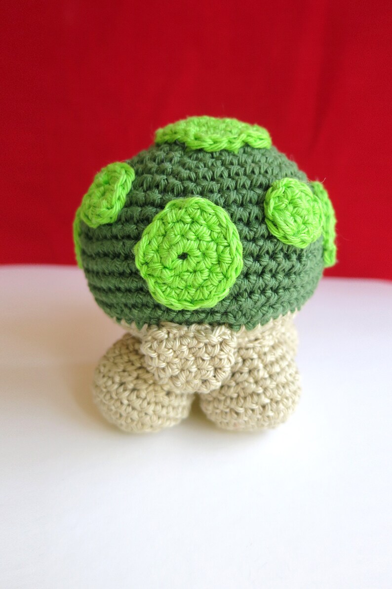 Green Turtle Toy, Crochet animal gift, Amigurumi zoo doll, gift for kids image 5