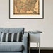 usa map print american map vintage map print old map antique etsy