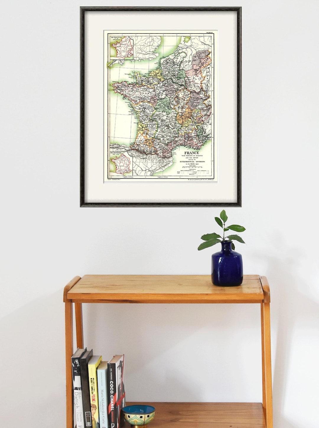 Vintage France Map Print: Antique Wall Art Decor - Etsy