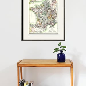 França mapa imprimir mapa vintage mapas antigos gravuras antigas pôster mapa parede decoração para casa mapa de parede mapa grande frança impressão gravuras antigas frança decoração