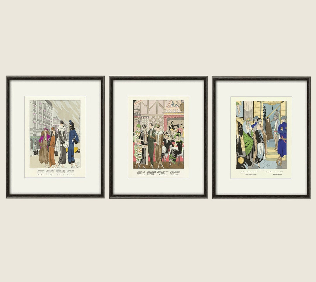 Art Deco Wall Art Deco Print Fashion Prints French Art Deco Etsy