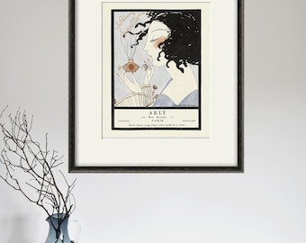 Vintage French Perfume Ad Art Deco Print