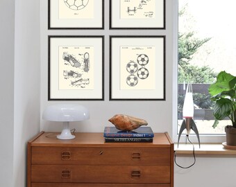 Soccer Patent Art Print: Vintage Sports Decor, Boys Room Art