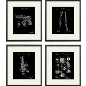 Gun Art Vintage Patent Print Military Art Print Patent Poster Gun Wall ...