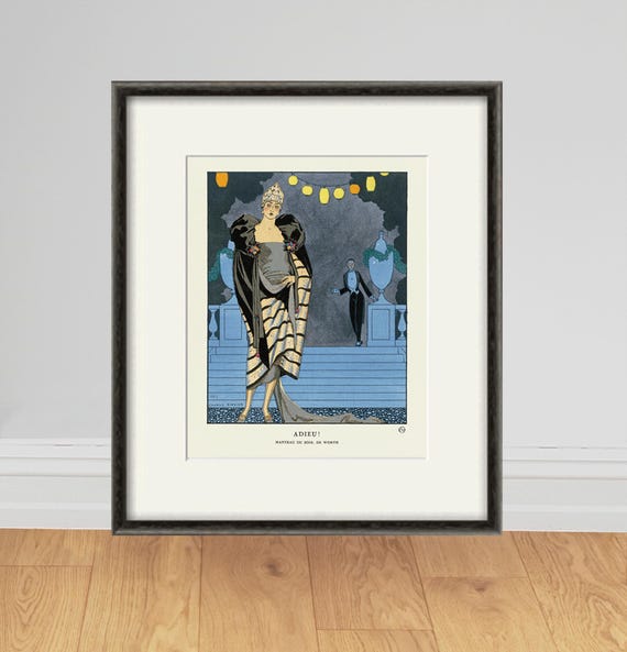 Art Deco Art Print Fashion Art Vintage Fashion Poster French