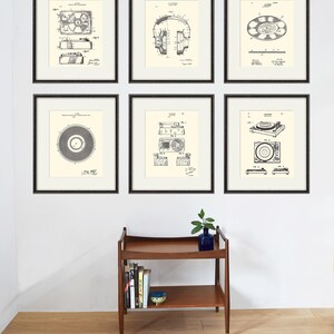 Record Player art patent art print music art print patent poster vinyl wall art vintage music room decor vinyl print Headphones music poster
