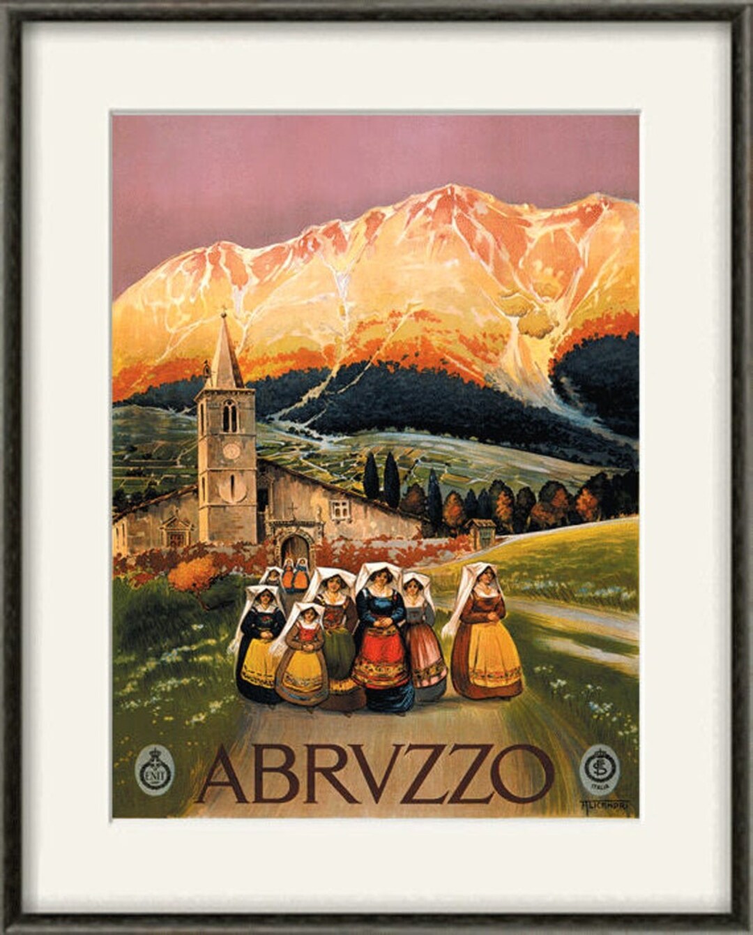 Abruzzo Italy Travel Poster Italy Print Travel Poster Travel - Etsy