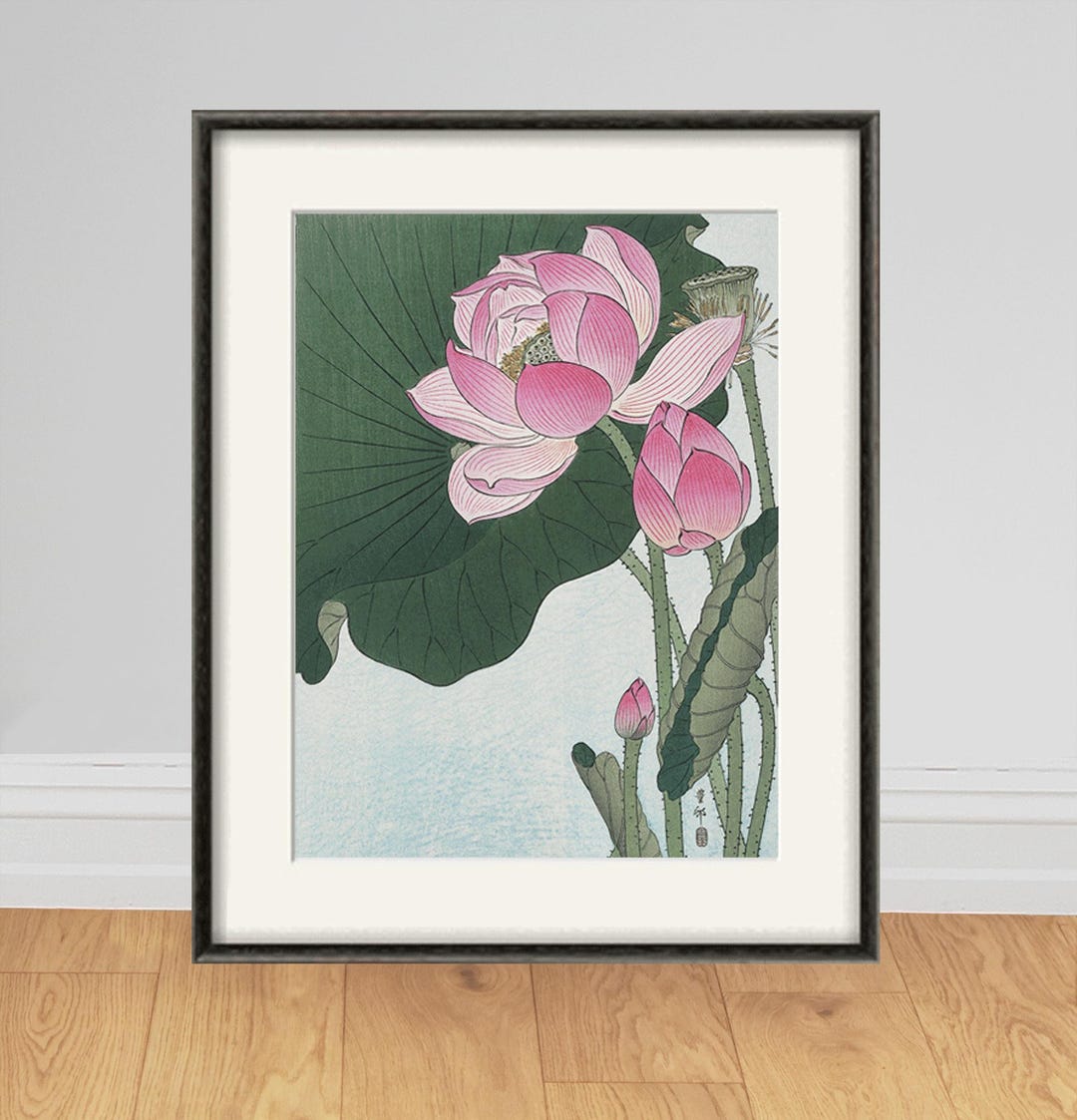 Japanese Water Lily Art Print: Antique Botanical Poster - Etsy