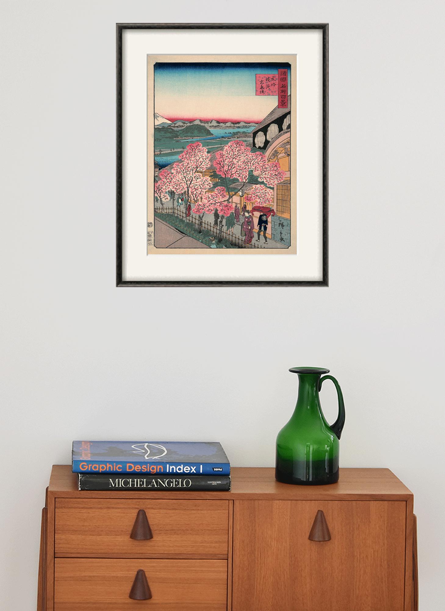 Japanese Woodblock Art Print: Hiroshige Cherry Blossoms - Etsy