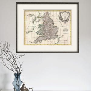 England map print UK map vintage old maps Antique map poster map wall decor home decor wall  map large map old prints England wall art