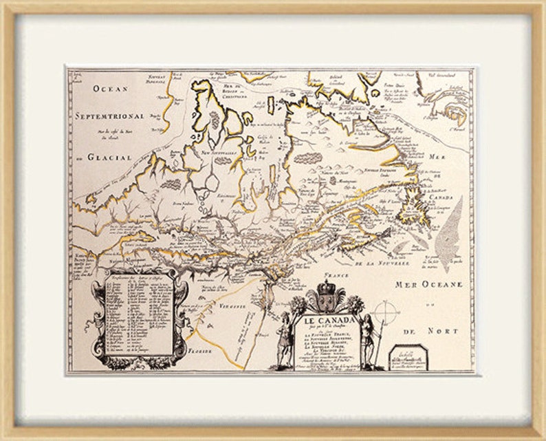 Canada Map Print Map Vintage Old Maps Antique Map Poster Map - Etsy
