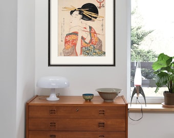 Japanese Woodblock Art Print: Vintage Japan Wall Decor