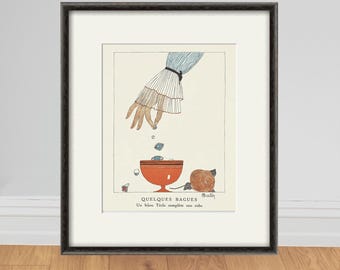Póster vintage francés Art Déco: Arte publicitario parisino