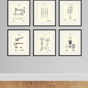 Sewing art print Patent art print sewing print patent poster sewing decor sewing room art Craft Room Decor sewing room decor sewing wall art