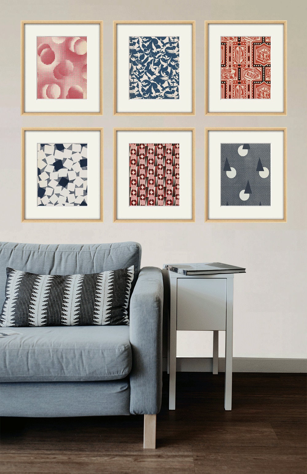 Art Deco Pattern Art Print Poster Geometric Art Print Graphic | Etsy