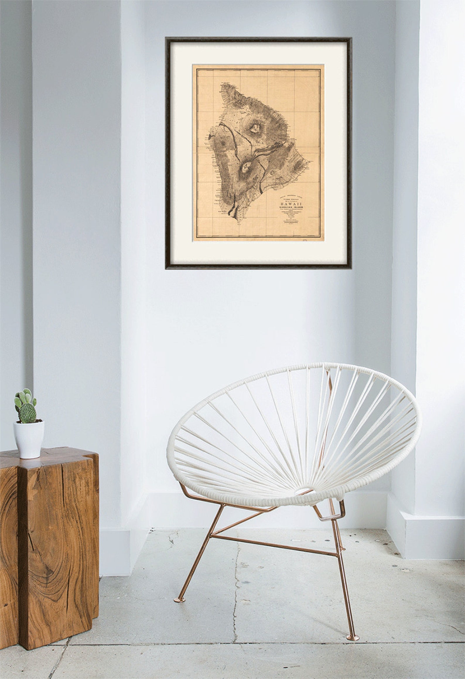 Hawaii Map Print Old Maps Antique Map Poster Map Wall Home - Etsy