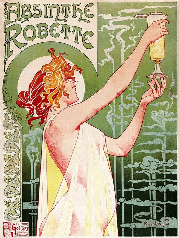 【スーパーセール】 French Poster Vintage Print Nouveau Art Prints Decor Home その他