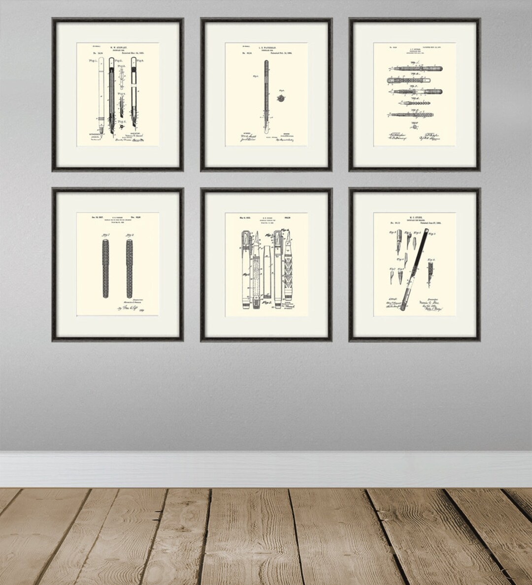 Fountain Pen Patent Art Print Pen Art Print Patent Poster Pen Wall Art Vintage Pen Decor Writer