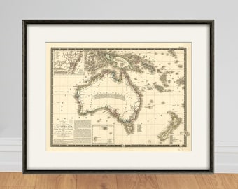 オーストラリアのアンティーク地図 | 19世紀ジョン・タリス社植民地