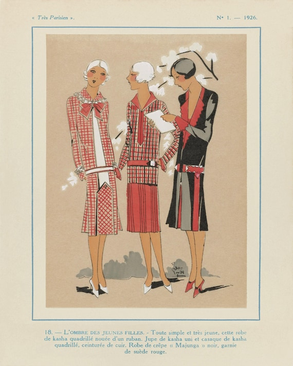 French Art Deco Fashion Print: 1920s Style Wall Art - Etsy French Art Deco Fashion Print: 1920s Style Wall Art - Etsy