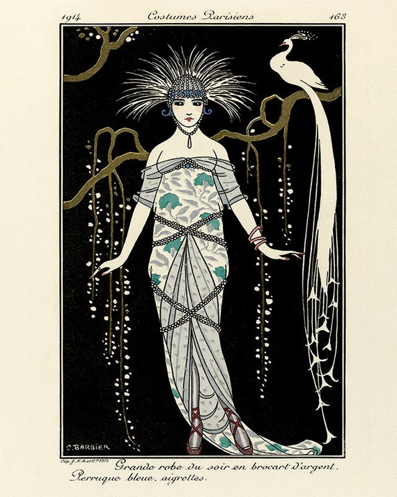 Art Deco Fashion Print: Vintage French Art Poster - Etsy Canada