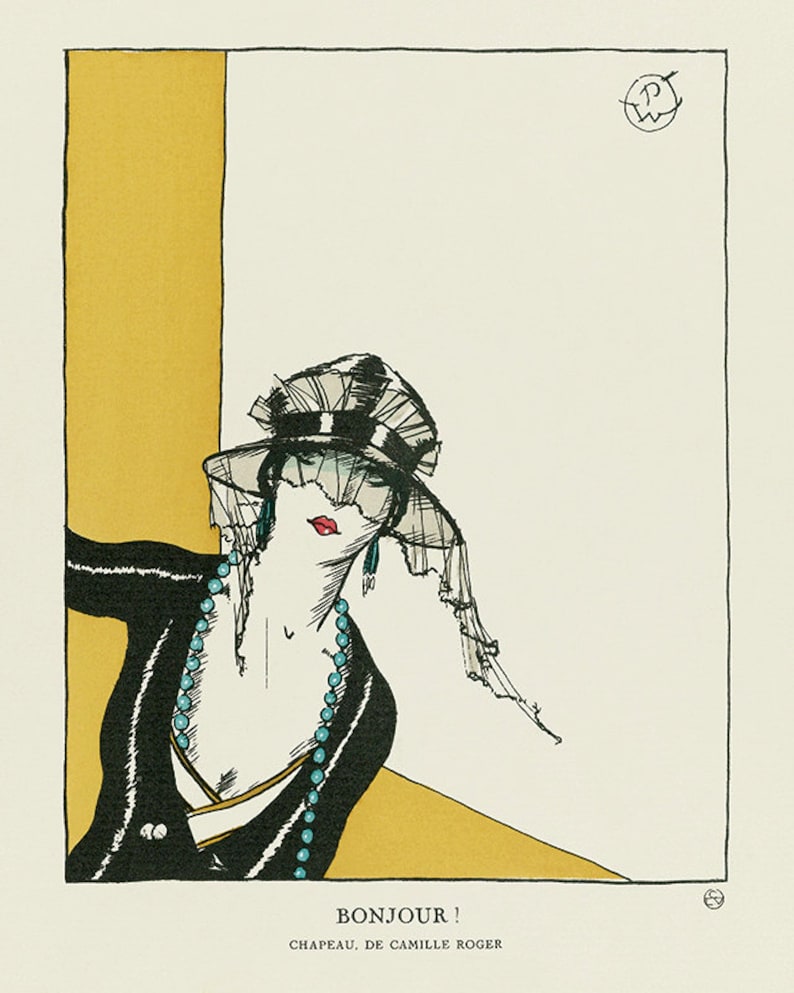 Art Deco Wall Art Deco Print Fashion Prints French Art Deco - Etsy UK