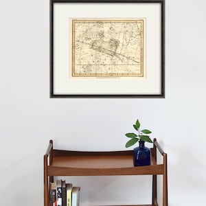 Sternbild Widder Sternzeichen himmlische Kunst Stern Karte alter Druck Wohnkultur Wand Druck Poster antike Drucke Sternzeichen Kunst Konstellation Kunst Himmelskarte