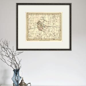 Antique Gemini Constellation Art Print: Vintage Zodiac Wall Decor